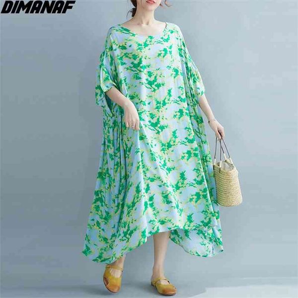 

plus size women dress patchwork linen summer sundress loose short sleeve floral print vintage casual 210531, Black;gray