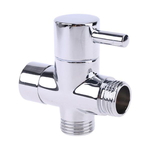 

kitchen faucets 2021 chrome brass g1/2" t-adapter 3 ways valve shower diverter water separator toilet
