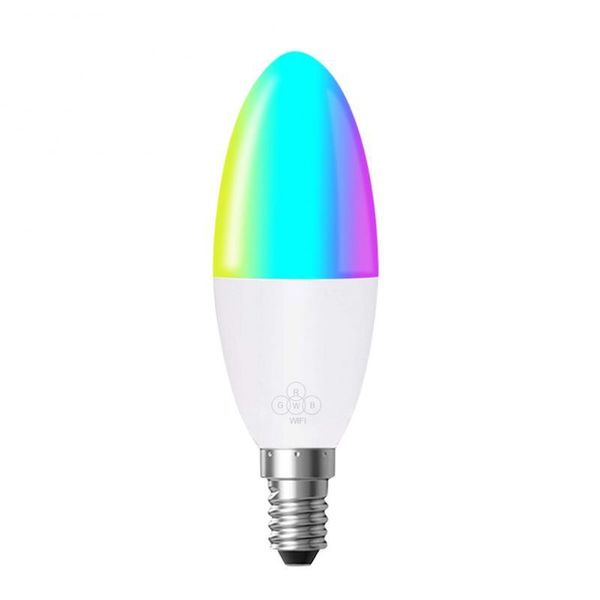 

tuya or smart life remote control 6w led wifi bulb e14/e26/e27/b22 lamp compatible with alexa and google home indoor lighting bulbs