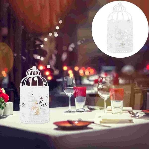 

candle holders birdcage candleholder christmas snowflake pattern holder creative cage candlestick