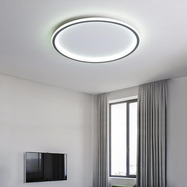 

nordic minimalist warmism led ceiling room lamp round modern living with remote control home decoration lamps lights