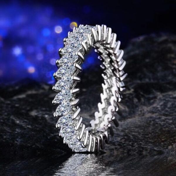 

wedding rings mengyi luxury jewelry inlay white cubic zirconia unique shaped ring for women engagement punk party gift, Slivery;golden