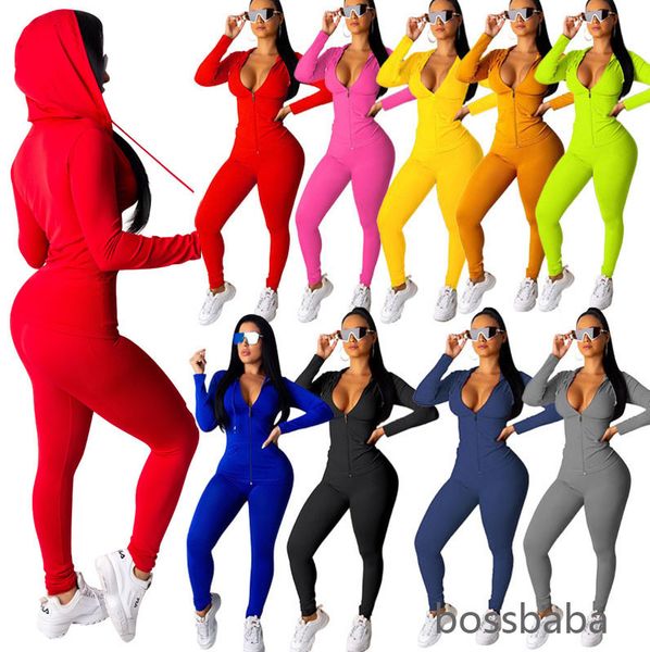 

women's tracksuits womens tracksuit designers clothes pink joggers suit long sleeve jacket pants tow pieces outfits hoodie legging swea, Gray