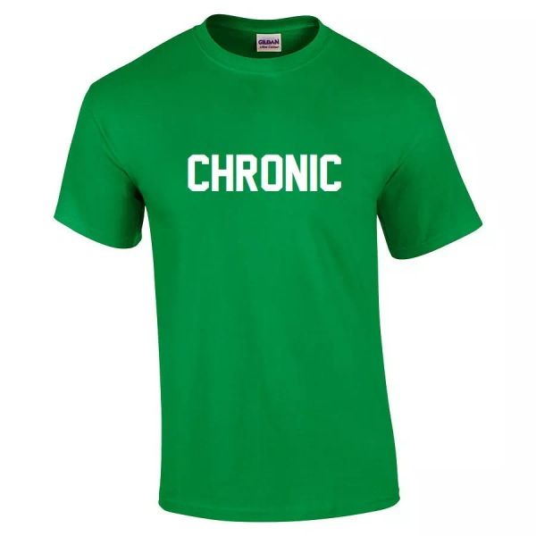 

chronic weed t-shirt white funny irish green cotton college pot shirt s-5xl, White;black