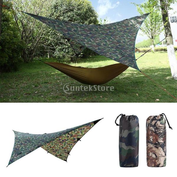 

9x9ft large waterproof sunshade tent rain awning canopy tarp hammock shelter for outdoor camping picnic tents and shelters