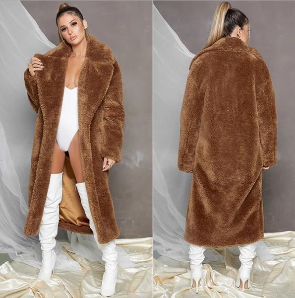 

autumn winter long sleeve lapel neck slim women solid color casual overcoat outerwear jacket plus size cardigan coat, Black;brown