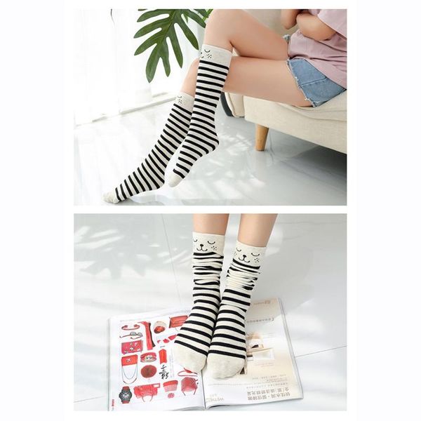 

footies kids socks children soft middle tube stripe keep warm conjunto infantil caring sock clothing, Blue
