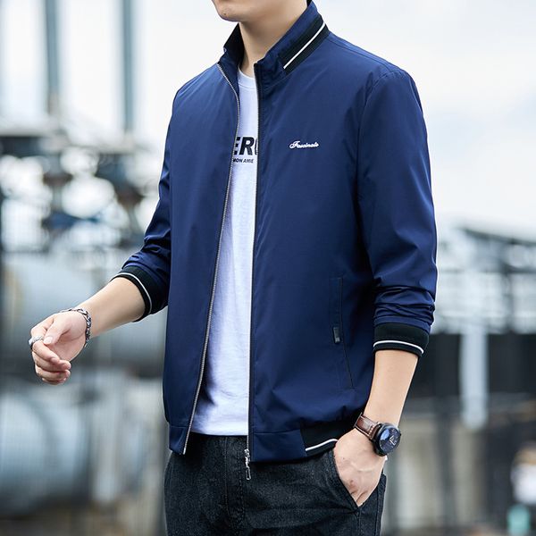 

men's fashion jacket in spring and autumn, Black;brown