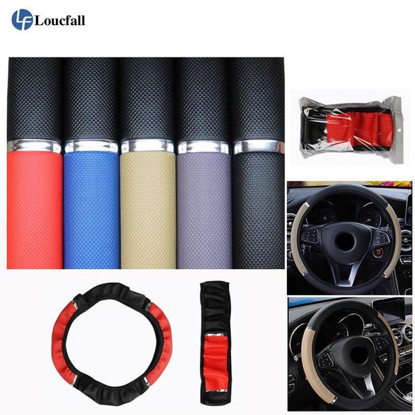 

car steering wheel cover auto braid on the case universal accessories covers