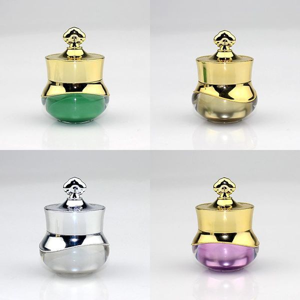 

storage bottles & jars 5ml ackley cream bottle day and night sub-bottled ackri crown mini refillable empty cosmetic containers portable atom