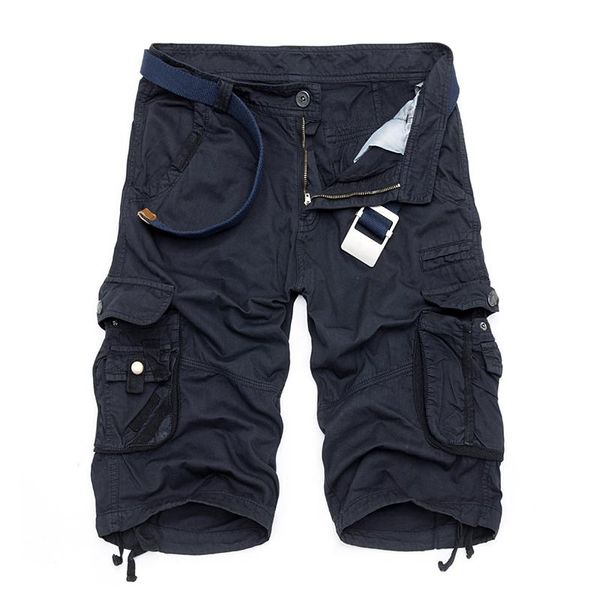 

men's shorts camo military bermuda 2021 summer camouflage cargo men cotton loose tactical short pants no belt, White;black