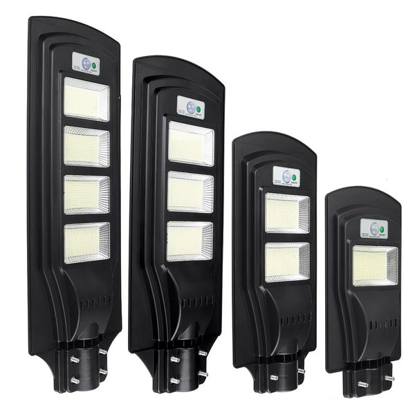 

280/560/840/1120 led solar street road light pir motion sensor wall lamp outdoor - black 280led