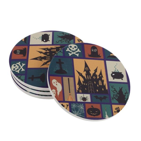 

mats & pads 4pcs water-absorbing coasters cup (assorted color)