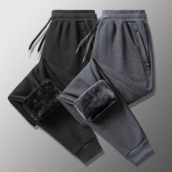 

men's pants cotton sweatpants streetwear 2021 fashion pencil linen full length drawstring trousers men casual, Black