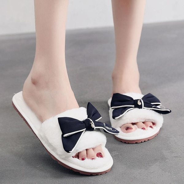 

slippers woman bedroom lovers winter warm home women shoes indoor snug sneakers house women's slippers#25, Black