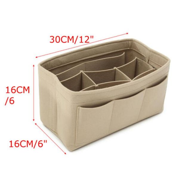 

purse organizer felt bag insert multi-pockets detachable -mx8 cosmetic bags & cases