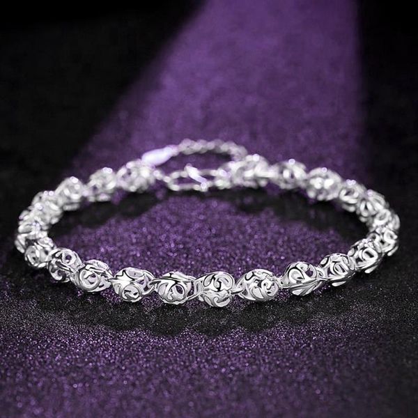 

charm bracelets trendy romantic silver plated crystal zircon chain bracelet women gorgeous exquisite gift wedding jewelry, Golden;silver