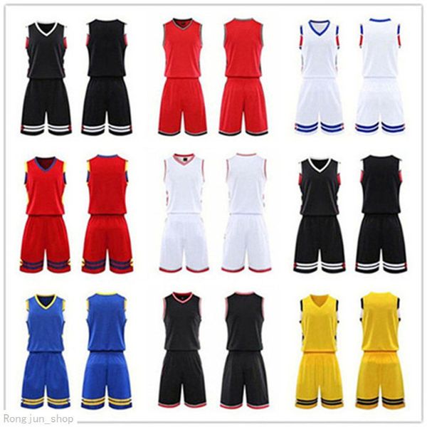 

2021 men team basketball jersey sets pantaloncini da basket sportswear running clothes white black red purple green 36 2307