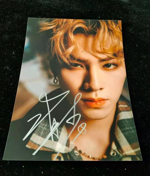 

signed wayv xiaojun autographed po take over the moon 5*7 k-0320 greeting cards