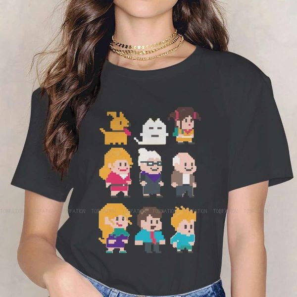 

women's t-shirt funny family pixelated t shirt nft non fungible tokens girls tees harajuku cotton graphic tshirt loose 5xl fashion, White
