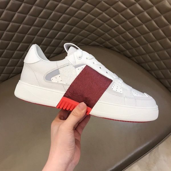 

valentin 2021 soled casual shoe leather sneaker letters lace-up platform leisure women shoes fashion flat canvas large size, Black