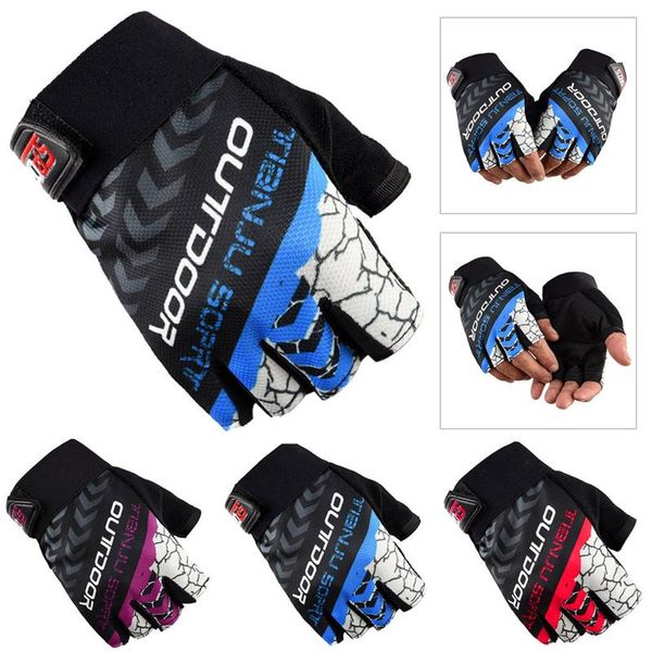 

five fingers gloves outdoor sports riding glove tight non-slip absorption wear mitten exercise keep warm ride guantes deportivo, Blue;gray