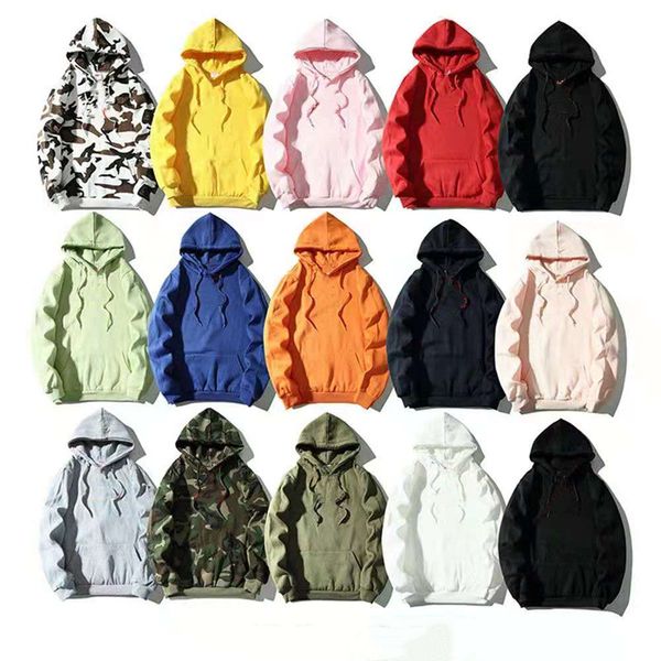 

autumn and winter men's hoodies casual embroidery thick pullover sweater, Black