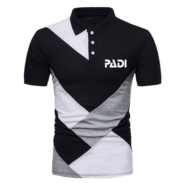 

men's t-shirts summer stitching t-shirt scuba driver padi logo comfortable print harajuku slim fit sweatshirts, White;black