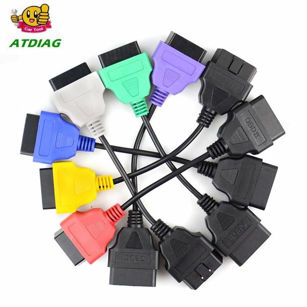 

color auto obd2 connector diagnostic adapter cable for fiatecuscan and multiecuscan fi-at al-fa ro-meo lan-cia tools