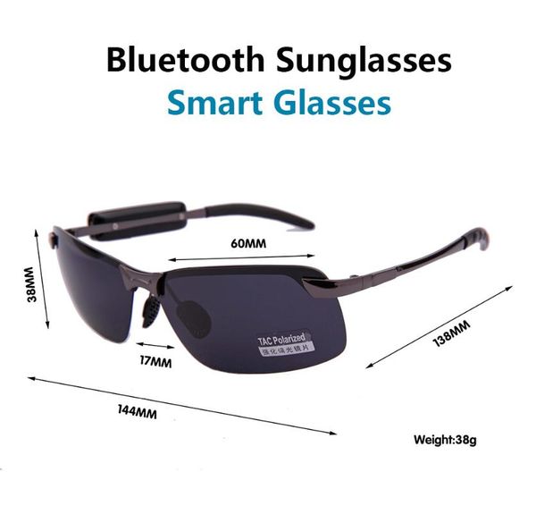 

glasses bluetooth polarized sunglasses, smart stereo glasses, retro, listening to music, mobile phone connection