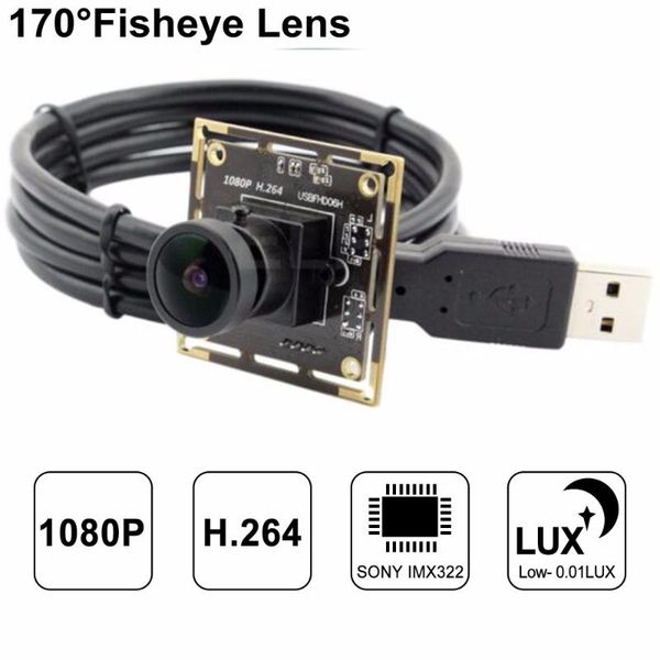 

driver usb 2.0 1080p h.264 camera with 1/2.9" imx322 sensor fishey lens hd wide angle webcam microphone hunting cameras
