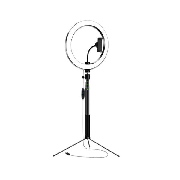 

inch ring light with tripod stand phone holder kit po lamp for makeup live stream youtube video usb plug selfie monopods