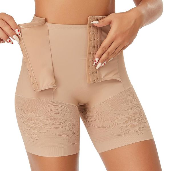 

women's shapers underwear waist trainer body shaper slimming panties seamless high short reductive girdle tummy control shapewear, Black;white