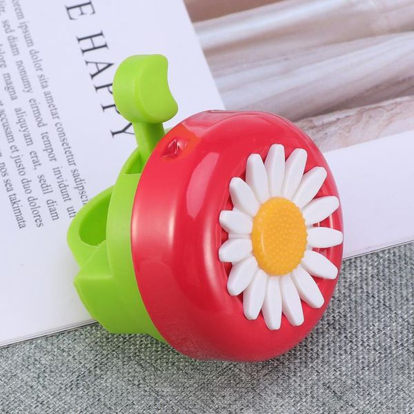 

bike horns 1pc ring bell chrysanthemum pattern accessory (red green)