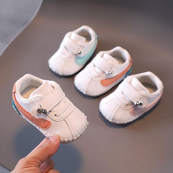 

first walkers autumn infant toddler shoes baby girls boys leather soft bottom comfortable white sneaker kids