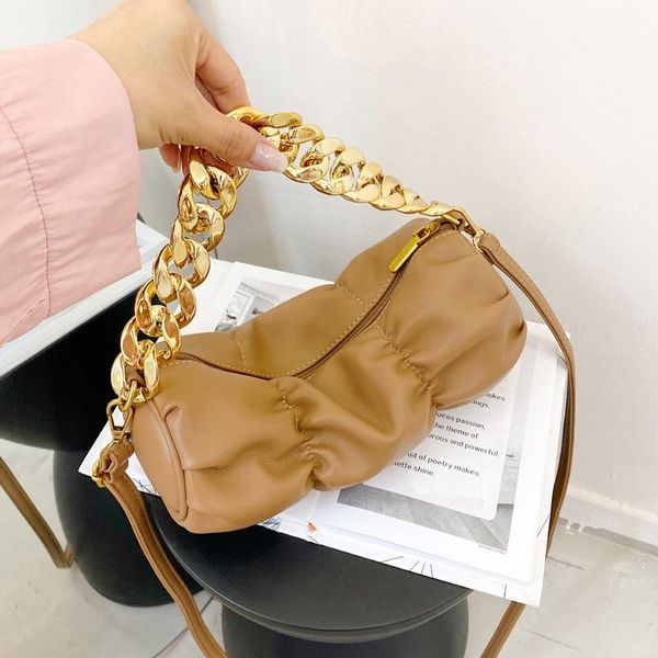 

evening bags fashion women thick chain pu leather handbags ladies small crossbody for designer female shoulder bag