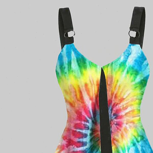 

35 summer tie dye womens cami fashion swing vest clubwear woman, White