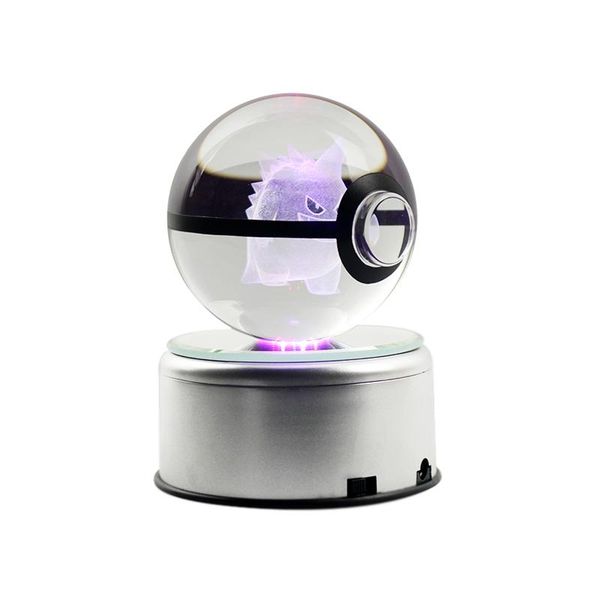 

novelty items drop 3d action figures crystal ball laser engraving glass led lights christmas birthday gifts for kids