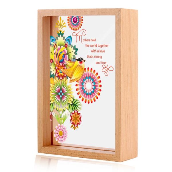 

exquisite frame decoration 6 inch wooden transparent family art picture birthday gift for mother frames