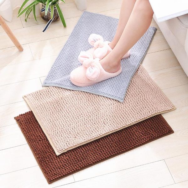 

modern and simple door mat bathroom absorbent non-slip short plush snow bath mats