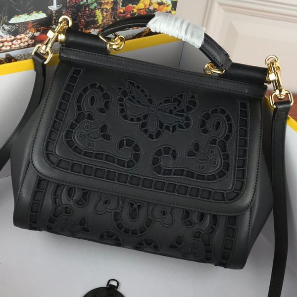 

ladies fashion shoulder bag hollow out embroidery handbag crossbody pouch classic large capacity package