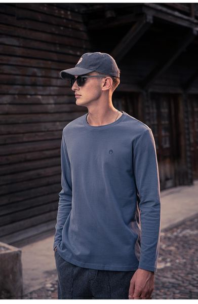 

men's t-shirts 4276 2021 autumn long-sleeved t-shirt fashion brand casual embroidered cotton, White;black