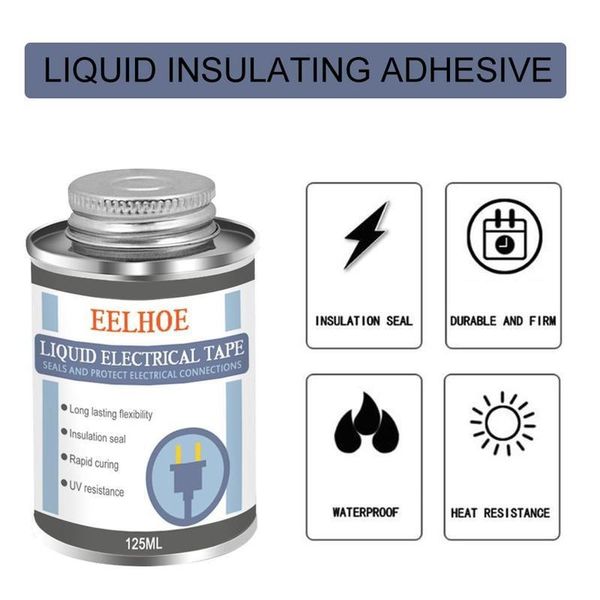 

glue guns 125ml liquid sealing rubber insulation electrical tape anti-uv dry electronic tube fast paste fix waterproof t1o6