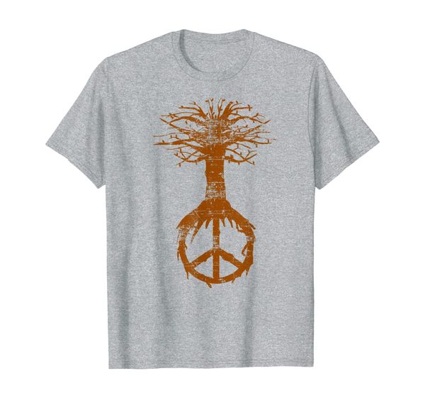 

hippie tree peace sign shirt | cute nature lovers tee gift, White;black