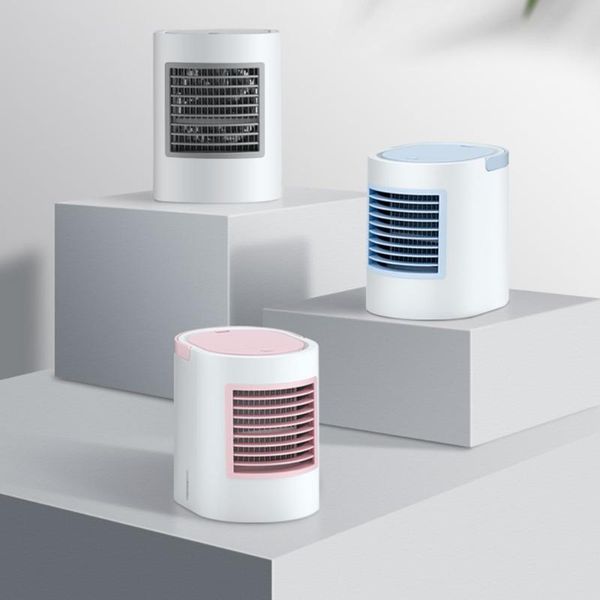 

wt-f11 mini deskfan portable oval shape cooling spray night light for office dormitory bedroom and car interior decorations