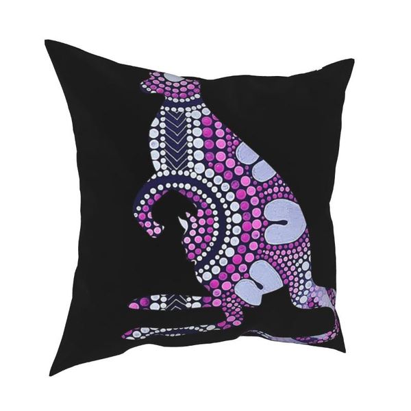 

cushion/decorative pillow australian aboriginal art kangaroo soft polyester cushion cover decorative throw case home zippered 40x40cm