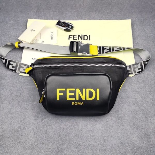 

chest waist 21 leather monster letter silk screen men's casual messenger bag