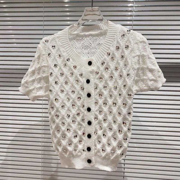 

deat women short knitted sweater cardigan long sleeve slim single breasted fashion spring summer 11b019 210709, White;black