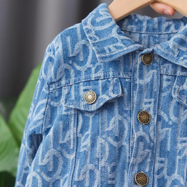 

tench coats 2021 spring and autumn children's cardigan denim jacket 1-4 years old boys lapel coat children outer clothing, Camo