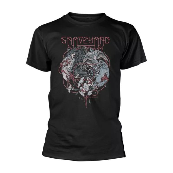 

graveyard birds official t-shirt men unisex, White;black